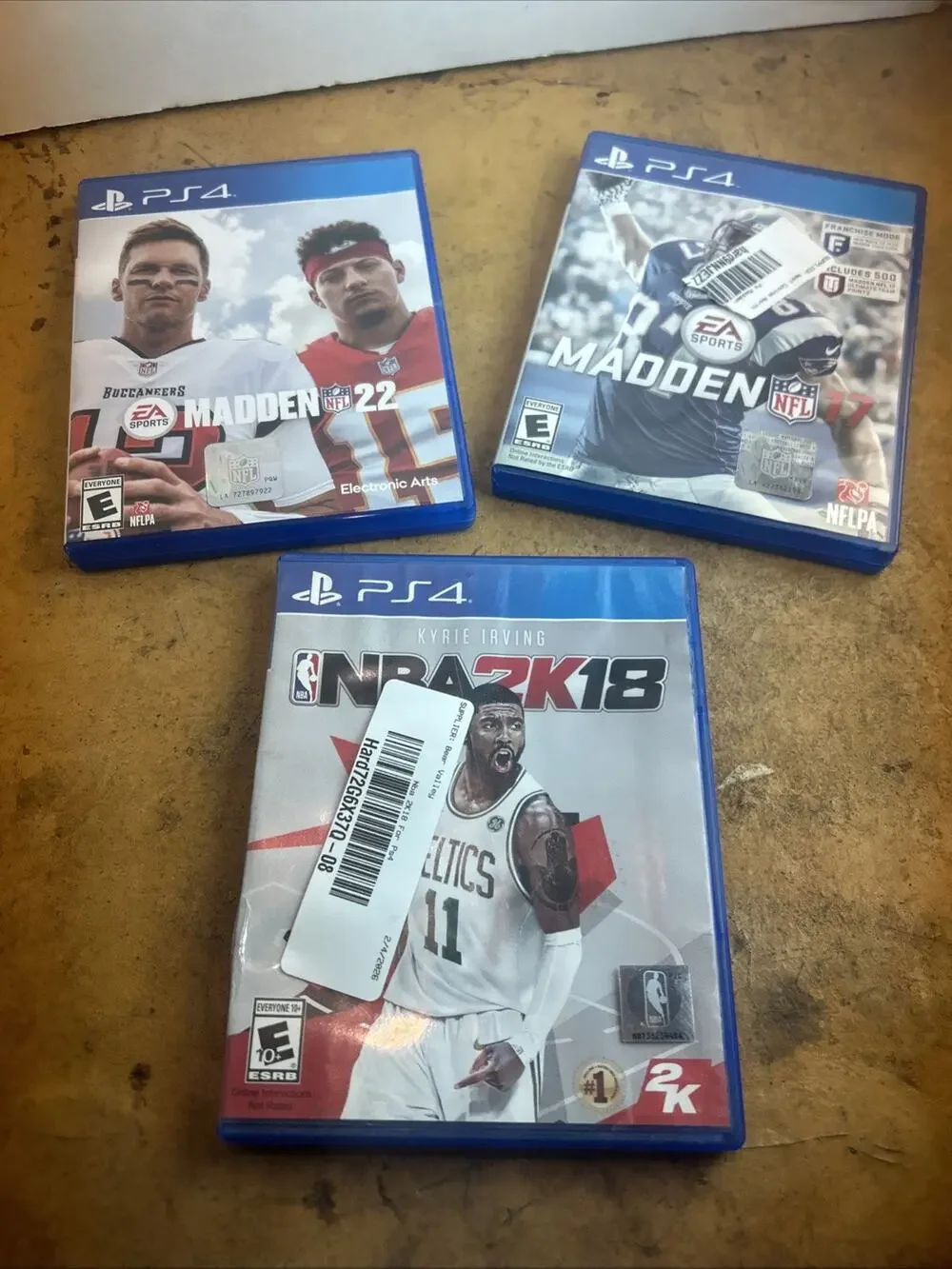 3 Game PS4 Bundle Madden 17 NBA 2k18 And Madden 22